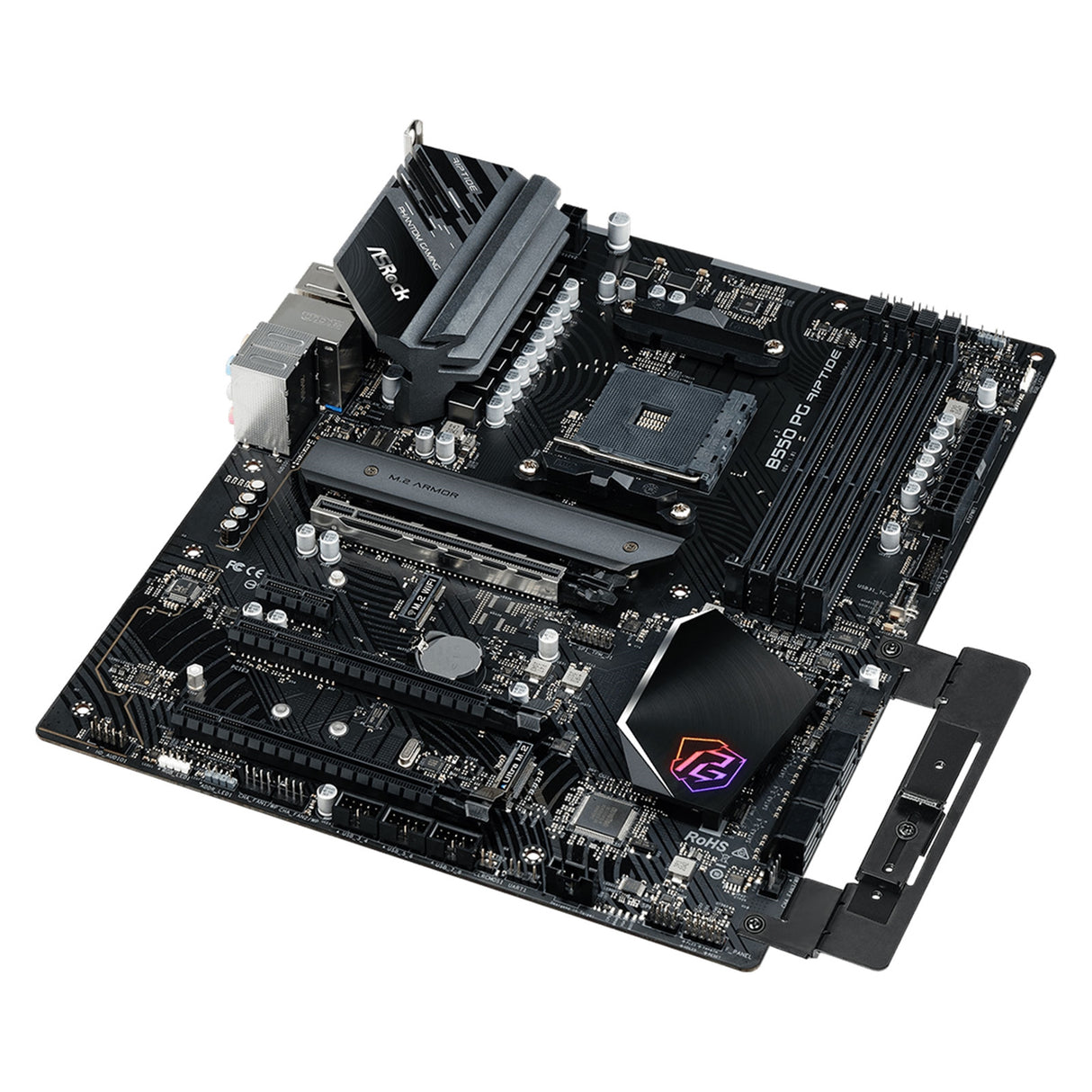 ASRock B550 PG RIPTIDE AMD AM4 Socket Motherboard, ATX, 4x DDR4 Slots, 2x M.2 Socket, 2.5GbE LAN, 1x HDMI Port