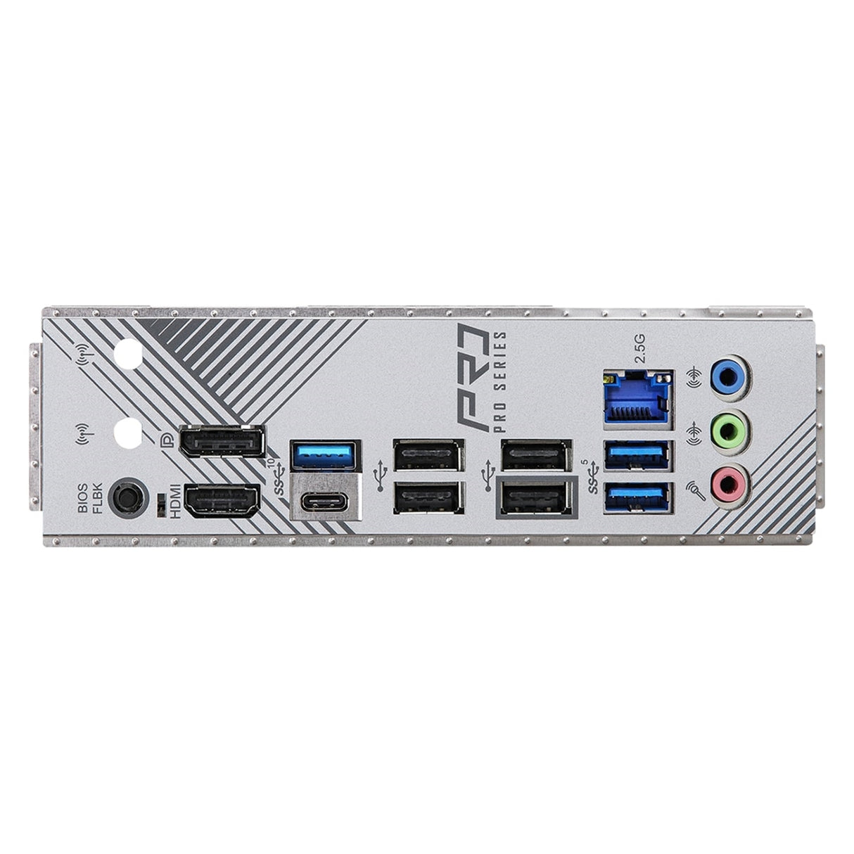 ASRock B650M Pro RS AMD AM5 Socket Motherboard, Micro-ATX, 4x DDR5 Slots, 3x M.2 Sockets, Fitted I/O Shield, 2.5GbE LAN, 1x DisplayPort / 1x HDMI Port