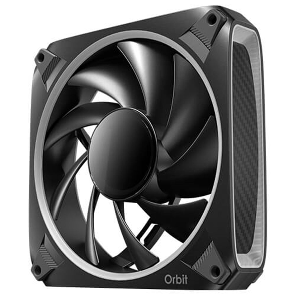 Antec Orbit 120 ARGB 120 mm PWM Fan Triple Pack - 120 mm x 28 mm, Fluid Dynamic Bearing, 200-2000 RPM, 66.72 CFM, aRGB Lighting, Anti-Vibration Pads