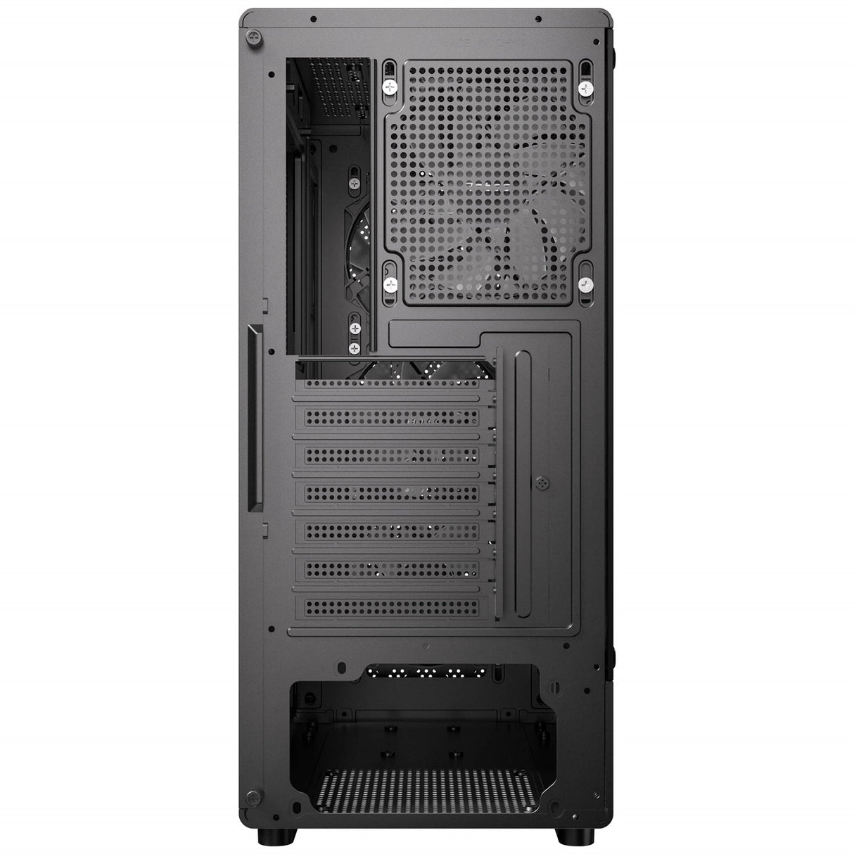 Antec VX320 ARGB Mid-Tower Gaming PC Case - Pre-Installed 4 x 120mm ARGB Fans, Tempered Glass Side Panel, High-Airflow Mesh Front - ATX/Micro-ATX/ITX