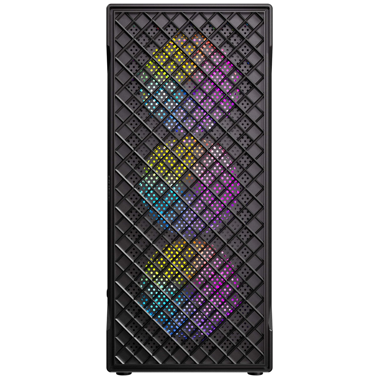 Antec VX320 ARGB Mid-Tower Gaming PC Case - Pre-Installed 4 x 120mm ARGB Fans, Tempered Glass Side Panel, High-Airflow Mesh Front - ATX/Micro-ATX/ITX
