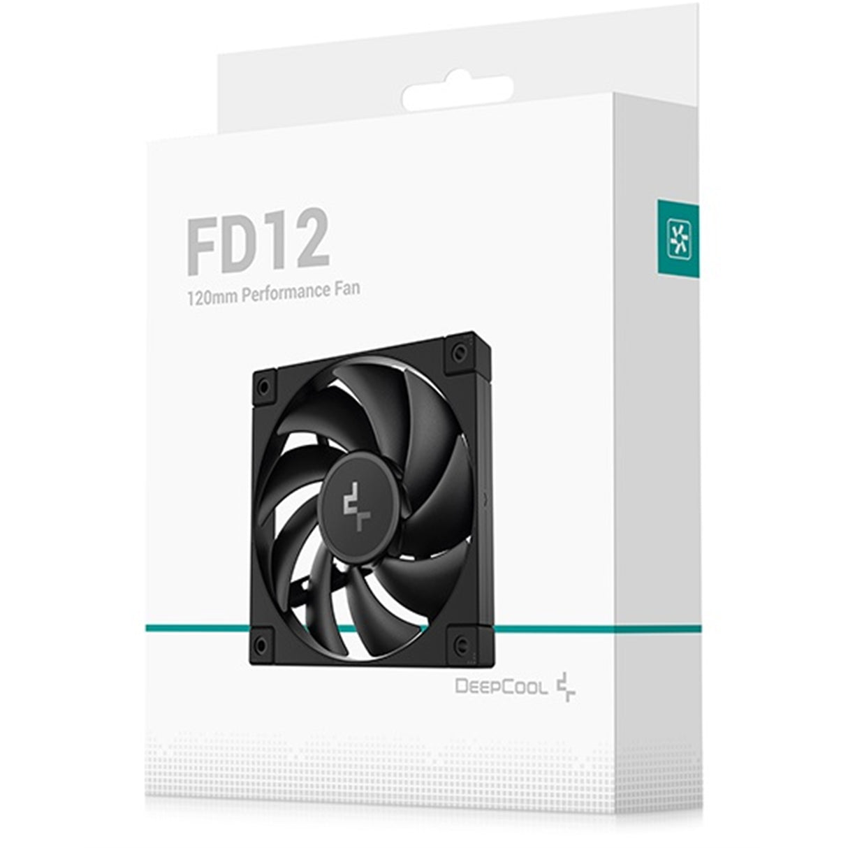 DeepCool FD12 120mm PWM Case Fan, High Airflow, Low Noise, Hydro Bearing, Daisy-Chain 8-Pin Connector, Black, Single Pack