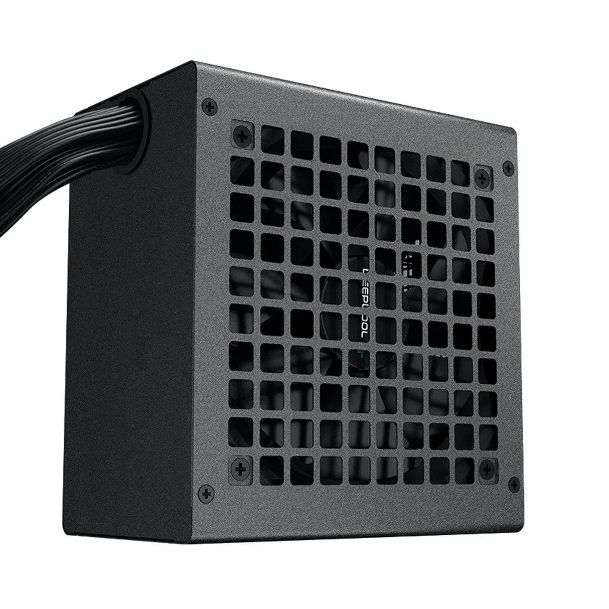 DeepCool PF600 600W PSU, 120mm Silent Hydraulic Bearing Fan, 80 PLUS White, Non Modular, UK Plug, Flat Black Cables, Efficient & Affordable