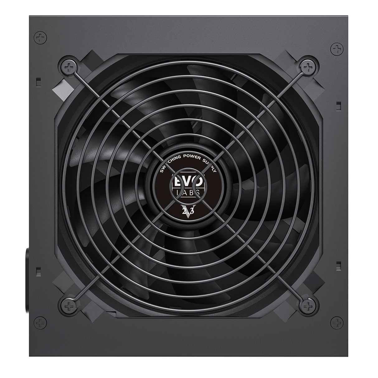 EVO LABS BR600-12BL 600W PSU,120mm Black Silent Fan with Improved Ventilation, Non Modular, High-Efficiency, PFC Certified, CE Compliant, Retail Packaged