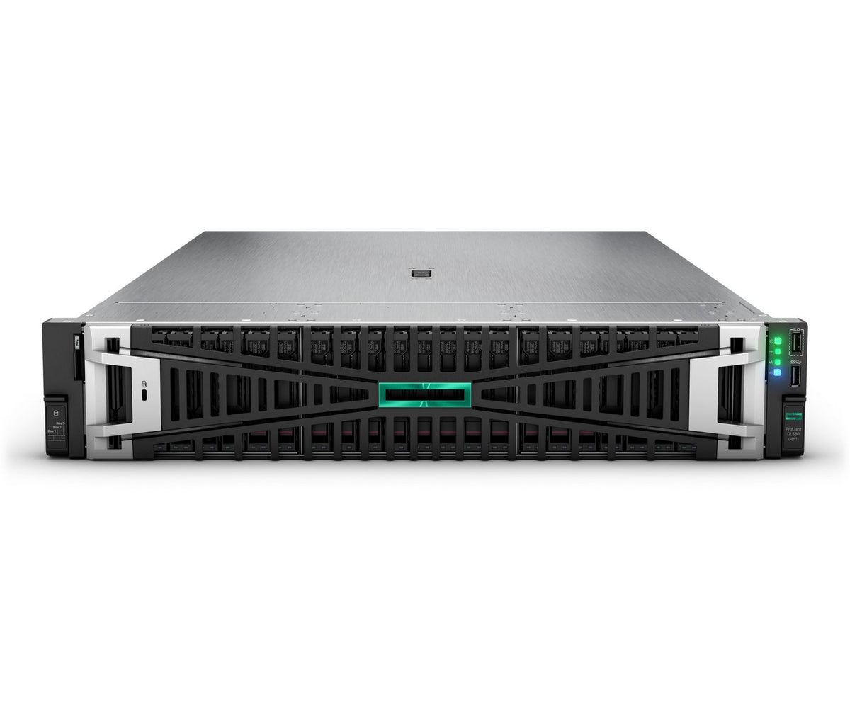 Hewlett Packard Enterprise ProLiant DL380 Gen11 4510 2.4GHz 12c 1P 2x32GB-R 8SFF MR408i-o 2x480GB SSD 2x1000W PS EU Server