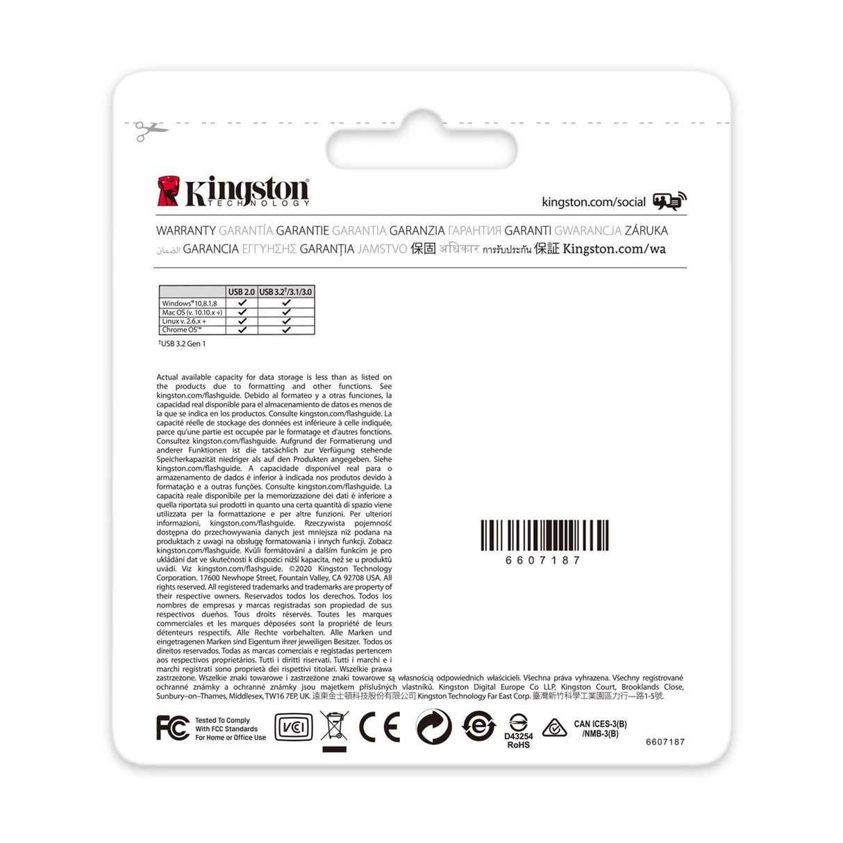 Kingston DataTraveler Kyson 64GB USB 3.2 Capless Metal USB Flash Drive