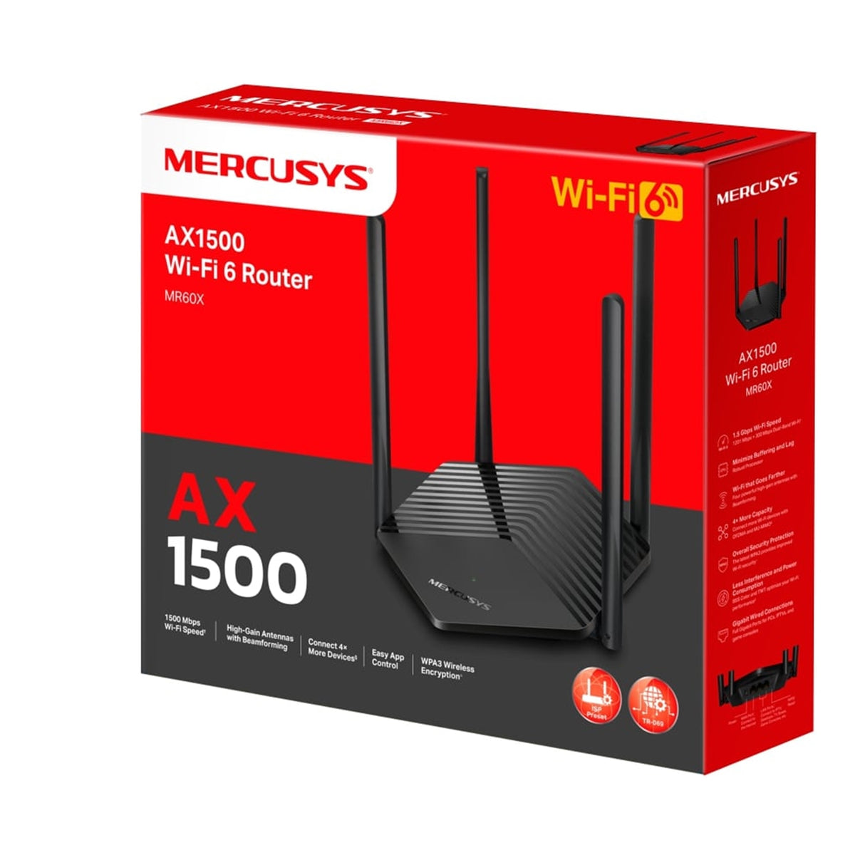 Mercusys MR60X AX1500 Dual-Band Wi-Fi 6 Router