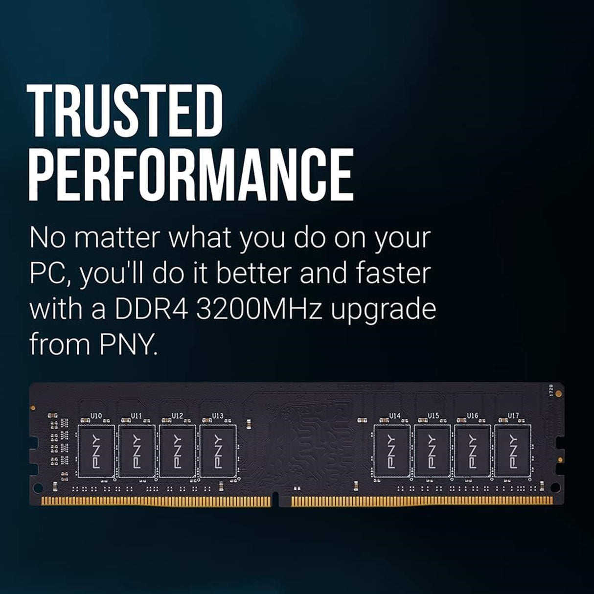 PNY Performance MD8GSD43200-SI 8GB (1x 8GB) DIMM System Memory, 3200MHz, DDR4, CL22 - Bulk