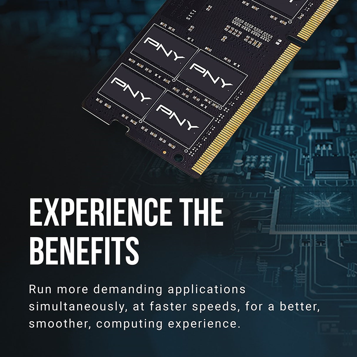 PNY Performance MN16GSD43200-SI 16GB (1x 16GB) SODIMM System Memory, 3200MHz, DDR4, CL22