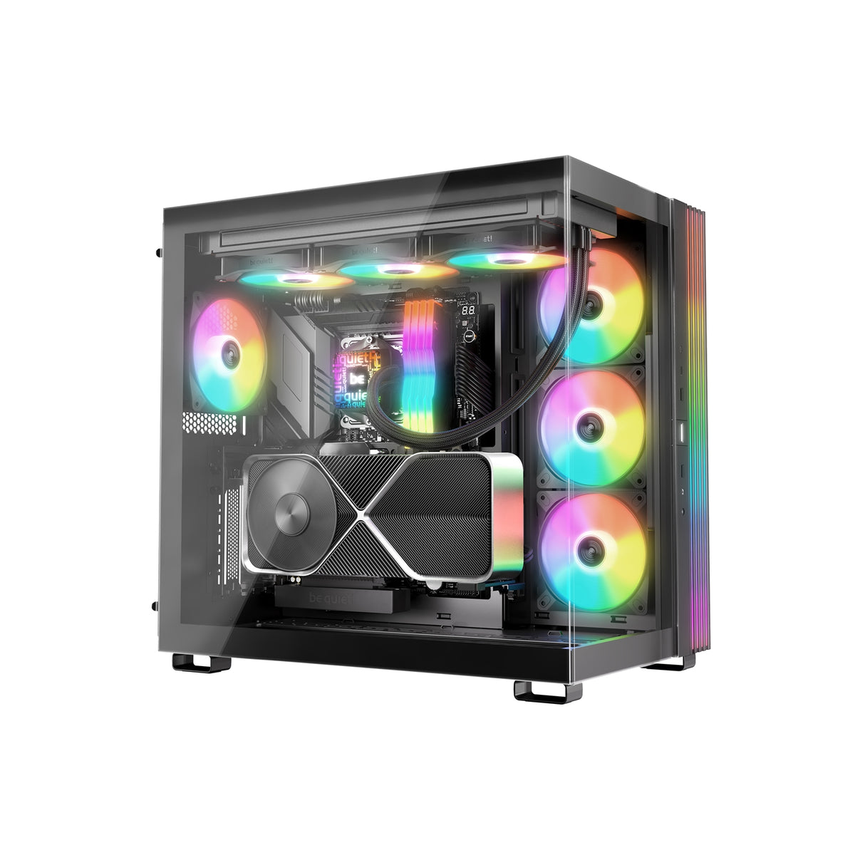 be quiet! Pure Loop 3 LX Liquid CPU Cooler, Universal Socket, 360mm Radiator, 3 x Light Wings LX PWM High Speed, Stylish ARGB cooling block featuring 10 included lighting foils, 3-year manufacurer's warranty.