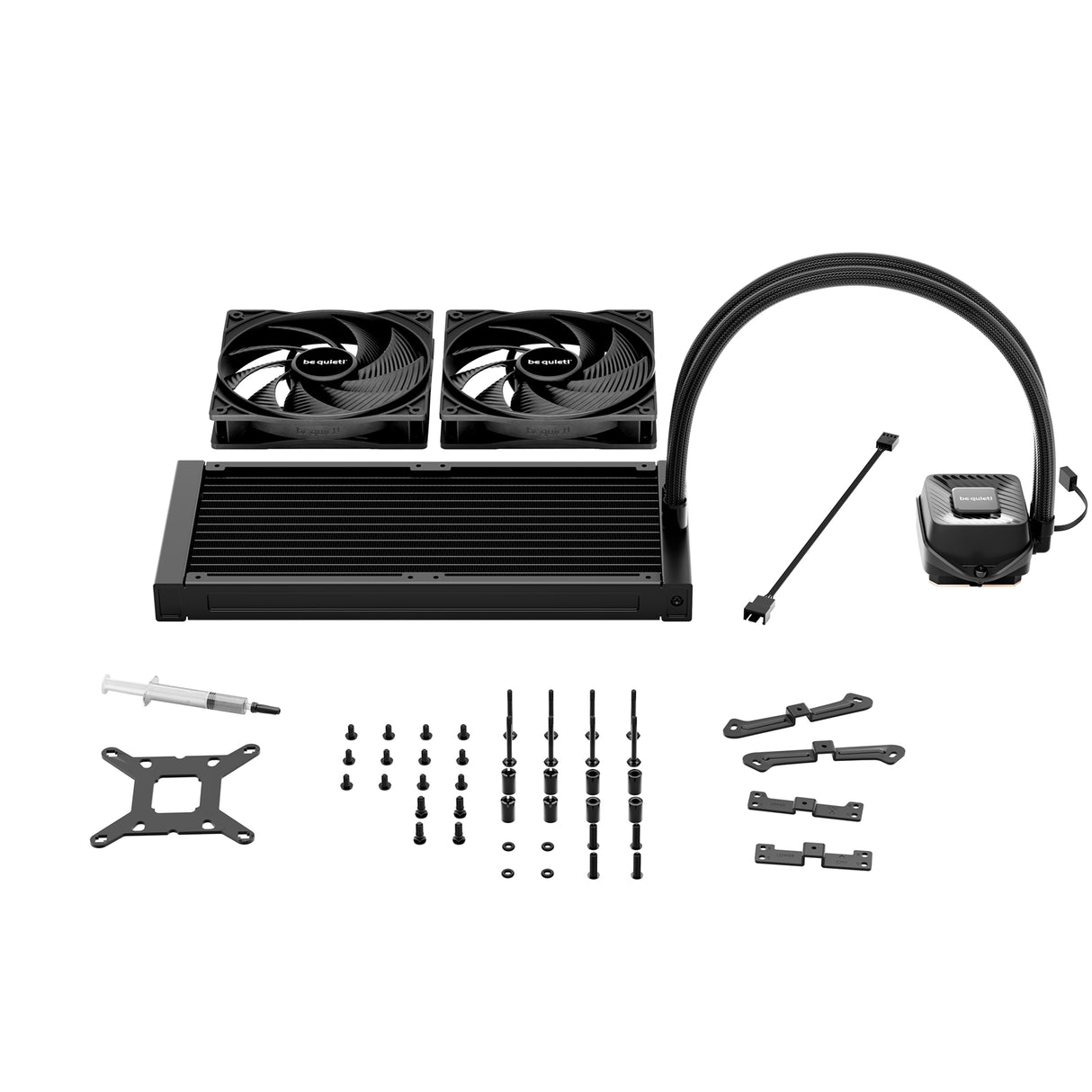 be quiet! Pure Loop 3 Liquid CPU Cooler, Universal Socket, 280mm Radiator, 2 x Pure Wings 3 140mm PWM High Speed, 3-year manufacurer's warranty.