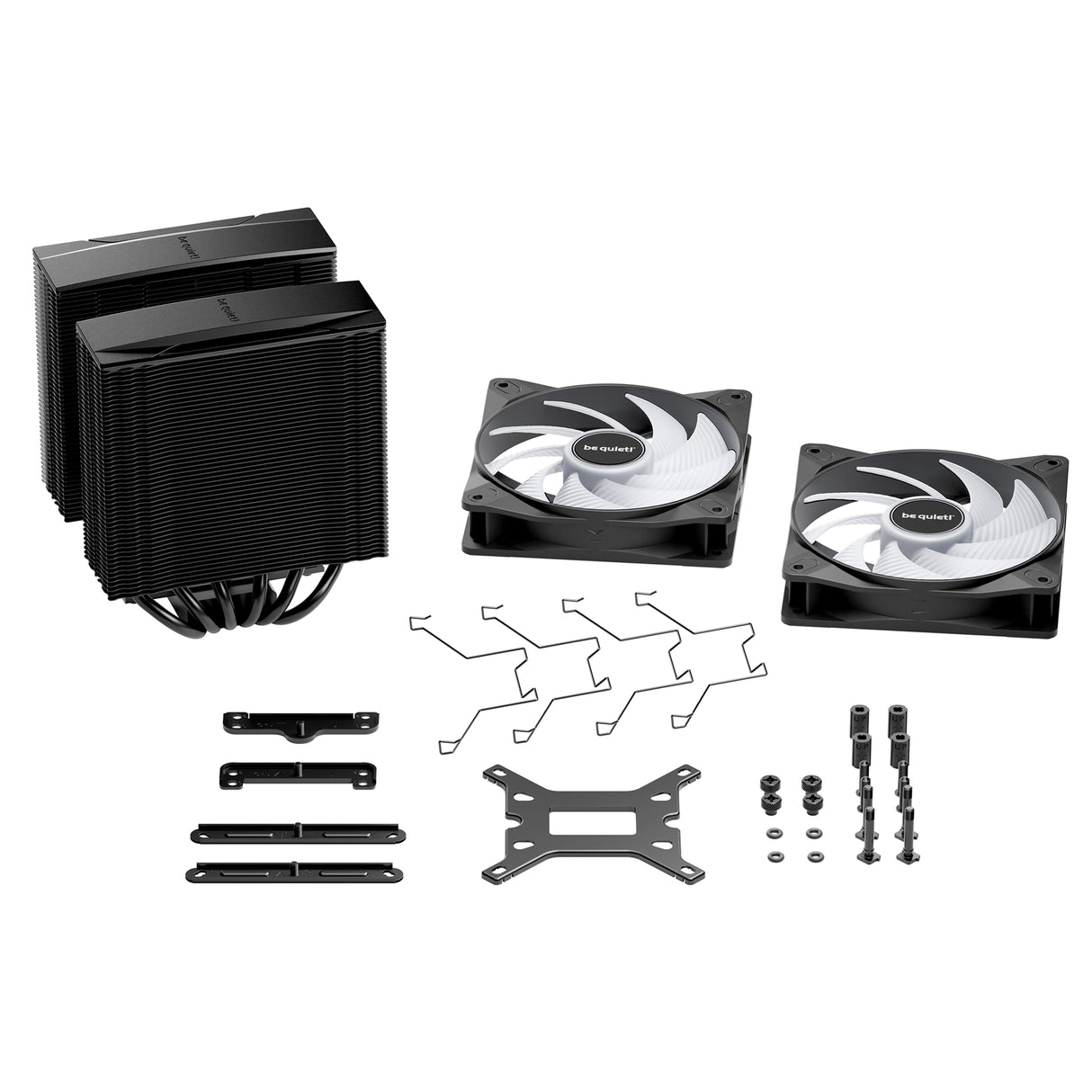 be quiet! Pure Rock Pro 3 LX CPU Cooler, Universal Socket, 2 x Light Wings Fans, 2000RPM, only 34.8dB(A) at maximum fan speed, 250W TDP, 3-year manufacturer's warranty