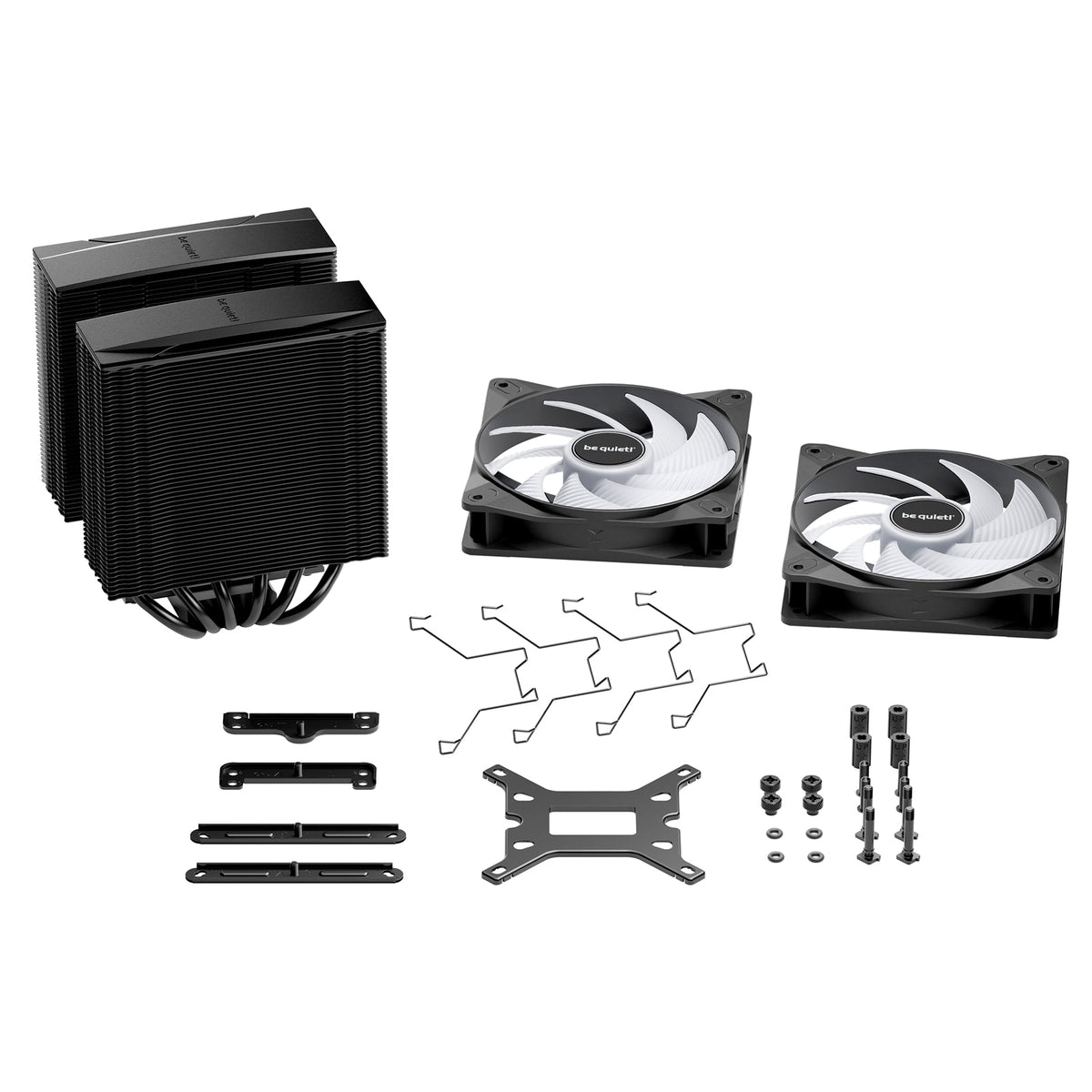 be quiet! Pure Rock Pro 3 LX CPU Cooler, Universal Socket, 2 x Light Wings Fans, 2000RPM, only 34.8dB(A) at maximum fan speed, 250W TDP, 3-year manufacturer's warranty