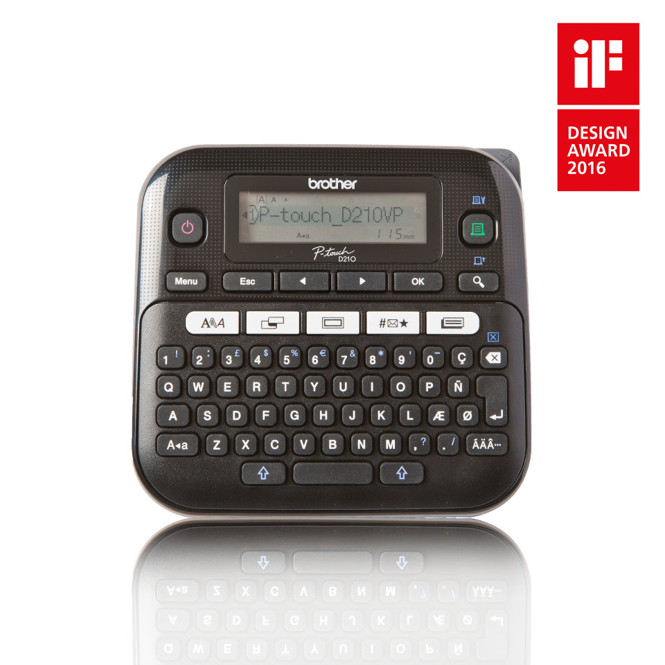 Brother PT-D210VP label printer Thermal transfer 180 x 180 DPI 20 mm/sec QWERTY