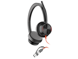 HP Poly Blackwire 8225 Stereo Microsoft Teams Certified USB-C Headset +USB-C/A Adapter