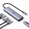 Ugreen USB-C Hub 6-in-1 HDMI - 2x USB-A 3.2 - 2x USB-C 3.2 - PD Docking Dock Grey