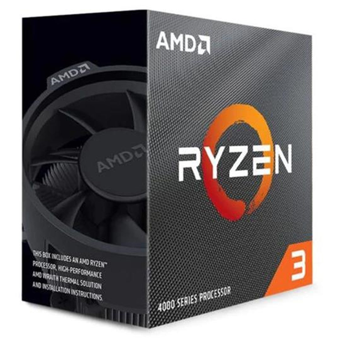 AMD Ryzen 3 4300G 4 Core AM4 Processor, 8 Threads, 3.8GHz up to 4.0GHz Boost, 6MB Cache, 65W, with Wraith Stealth Cooler, Radeon Vega 6 Graphics