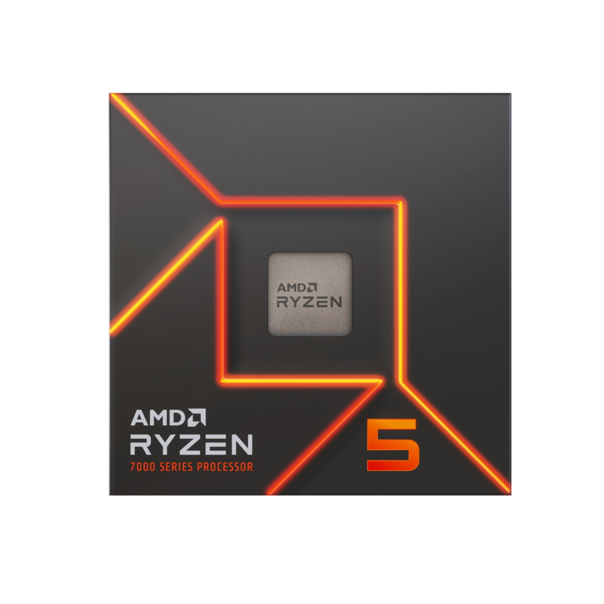 AMD Ryzen 5 7600 6 Core AM5 Processor, 12 Threads, 3.8GHz up to 5.1GHz Boost, 38MB Cache, 65W, Wraith Stealth Cooler, Radeon Graphics