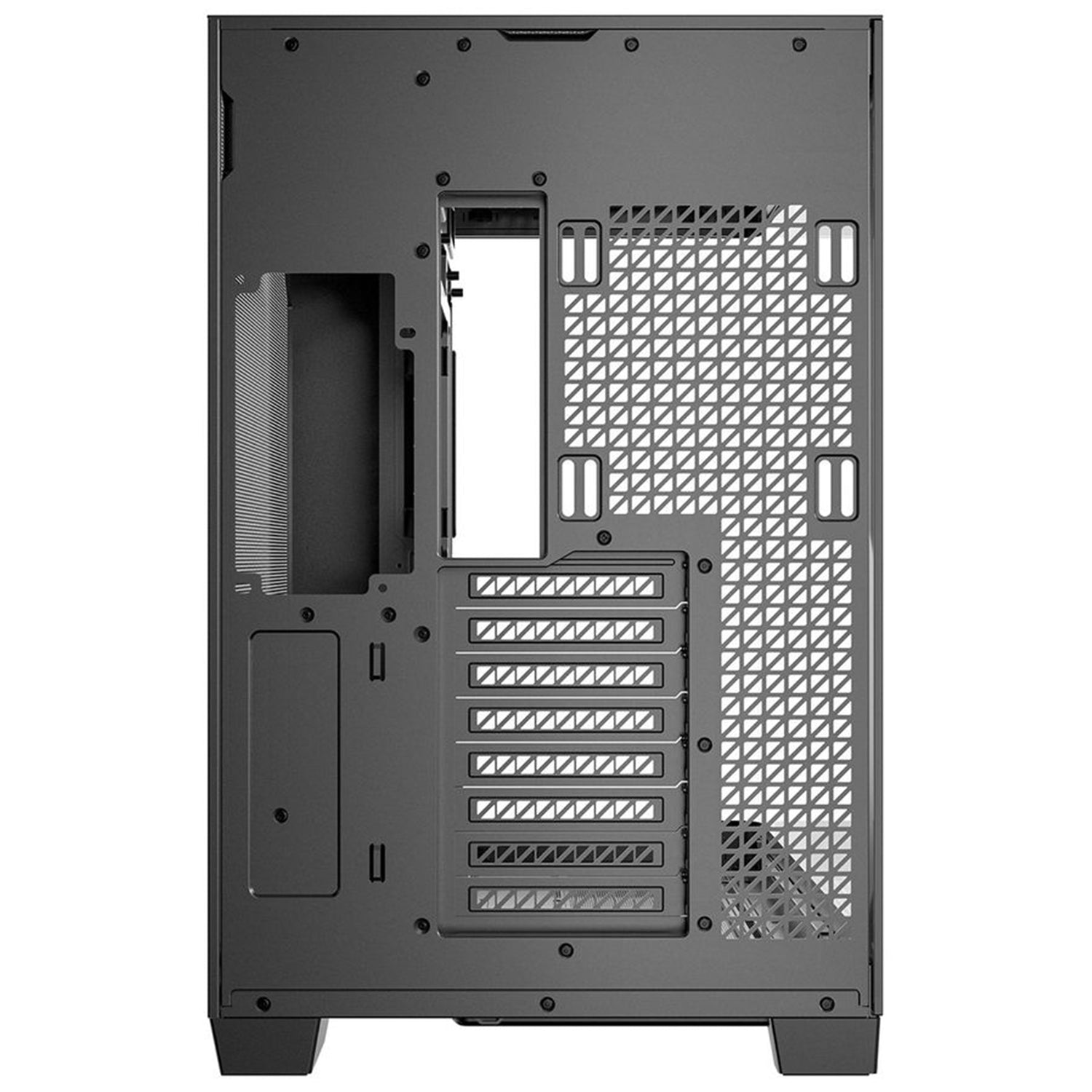 ANTEC Constellation C8 Dual Chamber Case, Gaming, Curve Wood, Full Tower, 2 x USB 3.0 / 1 x USB Type-C, Super wide angle single curved glass with exotic wood, E-ATX, ATX, Micro ATX, ITX