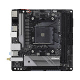 ASRock B550M-ITX/ac AMD AM4 Socket Motherboard, Mini-ITX, 2x DDR4 Slots, 1x M.2 Socket, GbE LAN, Wi-Fi 5, 1x DisplayPort / 1x HDMI Port