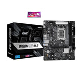 ASRock B760M-H2/M.2 Intel 1700 Socket Motherboard, Micro-ATX, 2x DDR5 Slots, 2x M.2 Socket, 2.5GbE LAN, 2x HDMI Port