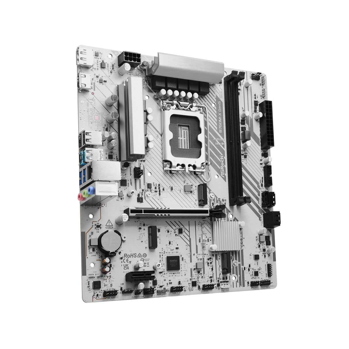 ASRock B760M-X Gen5 Intel 1700 Socket Motherboard, Micro-ATX, 2x DDR5 Slots, 2x M.2 Socket, 2.5GbE LAN, 1x DisplayPort / 1x HDMI Port