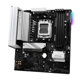 ASRock B850M Pro RS AMD AM5 Socket Motherboard, Micro-ATX, 4x DDR5 Slots, 3x M.2 Sockets, Fitted I/O Shield, 2.5GbE LAN, 1x DisplayPort / 1x HDMI Port
