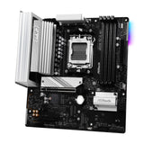 ASRock B850M Pro RS WiFi AMD AM5 Socket Motherboard, Micro-ATX, 4x DDR5 Slots, 3x M.2 Sockets, Fitted I/O Shield, 2.5GbE LAN, Wi-Fi 6E, 1x DisplayPort / 1x HDMI Port