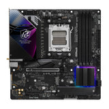 ASRock B850M Riptide WiFi AMD AM5 Socket Motherboard, Micro-ATX, 4x DDR5 Slots, 3x M.2 Sockets, Fitted I/O Shield, 2.5GbE LAN, Wi-Fi 7, 1x DisplayPort / 1x HDMI Port