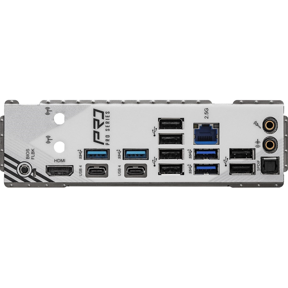 ASRock X870 PRO RS AMD AM5 Socket Motherboard, ATX, 4x DDR5 Slots, 3x M.2 Sockets, Fitted I/O Shield, 2.5GbE LAN, 1x HDMI Port / 2x USB-C (USB4)