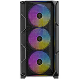 Antec AX1000 ARGB Mid-Tower Gaming PC Case, Full Mesh Front, Tempered Glass, Steel/Plastic, 4 x 120mm ARGB Fans, E-ATX, ATX/Micro-ATX/ITX Compatible