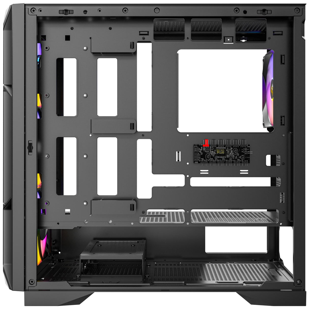Antec AX1000 ARGB Mid-Tower Gaming PC Case, Full Mesh Front, Tempered Glass, Steel/Plastic, 4 x 120mm ARGB Fans, E-ATX, ATX/Micro-ATX/ITX Compatible