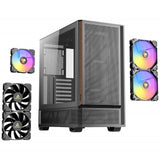 Antec P30 ARGB Mid-Tower Gaming Case, High-Airflow Design, Tempered Glass Side Panel, USB-C 10 Gb/s, Pre-Installed ARGB Fans (Black)