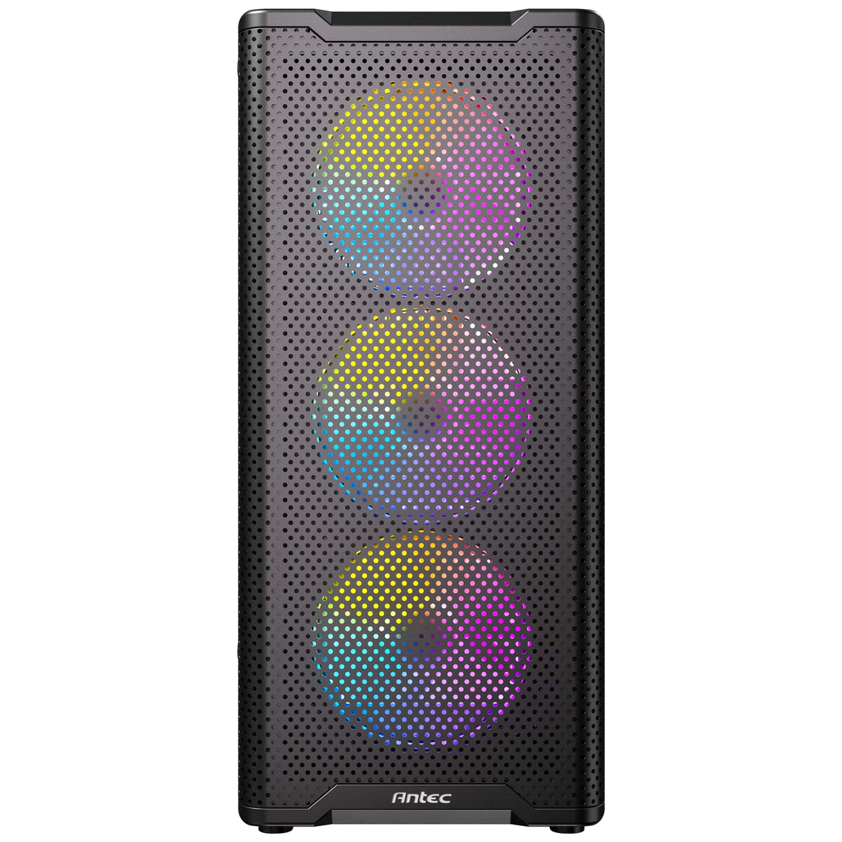 Antec VX310 ARGB Mid-Tower Gaming PC Case - Pre-Installed 4 x 120mm ARGB Fans, Tempered Glass Side Panel, High-Airflow Mesh Front - ATX/Micro-ATX/ITX