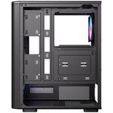 Antec VX310 ARGB Mid-Tower Gaming PC Case - Pre-Installed 4 x 120mm ARGB Fans, Tempered Glass Side Panel, High-Airflow Mesh Front - ATX/Micro-ATX/ITX