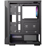 Antec VX320 ARGB Mid-Tower Gaming PC Case - Pre-Installed 4 x 120mm ARGB Fans, Tempered Glass Side Panel, High-Airflow Mesh Front - ATX/Micro-ATX/ITX