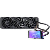 Antec Vortex View 360 Black AIO Liquid CPU Cooler, Massive 5-Inch Rotatable IPS LCD Display, 9th Gen Asetek Pump for 400W TDP, Triple 120mm PWM Fans, ARGB Backglow