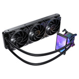 Antec Vortex View 360 Black AIO Liquid CPU Cooler, Massive 5-Inch Rotatable IPS LCD Display, 9th Gen Asetek Pump for 400W TDP, Triple 120mm PWM Fans, ARGB Backglow