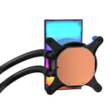 Antec Vortex View 360 Black AIO Liquid CPU Cooler, Massive 5-Inch Rotatable IPS LCD Display, 9th Gen Asetek Pump for 400W TDP, Triple 120mm PWM Fans, ARGB Backglow