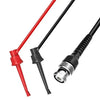BNC-Stecker auf zwei Prüfhaken-Clips