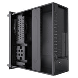 CiT 4U Rackmount Server Case 500mm, Heavy-Duty Industrial Chassis with Lockable Front Door, Supports ATX/mATX, 8x Internal HDD Bays for Massive Storage, Black