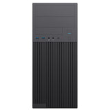 CiT Academy Mid-Tower Office PC Case With USB Type C and 80mm Rear Black Fan and 500W Power Supply Included