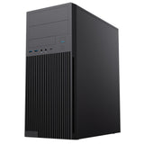 CiT Academy Mid-Tower Office PC Case With USB Type C and 80mm Rear Black Fan and 500W Power Supply Included