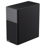 CiT Academy Mid-Tower Office PC Case With USB Type C and 80mm Rear Black Fan and 500W Power Supply Included