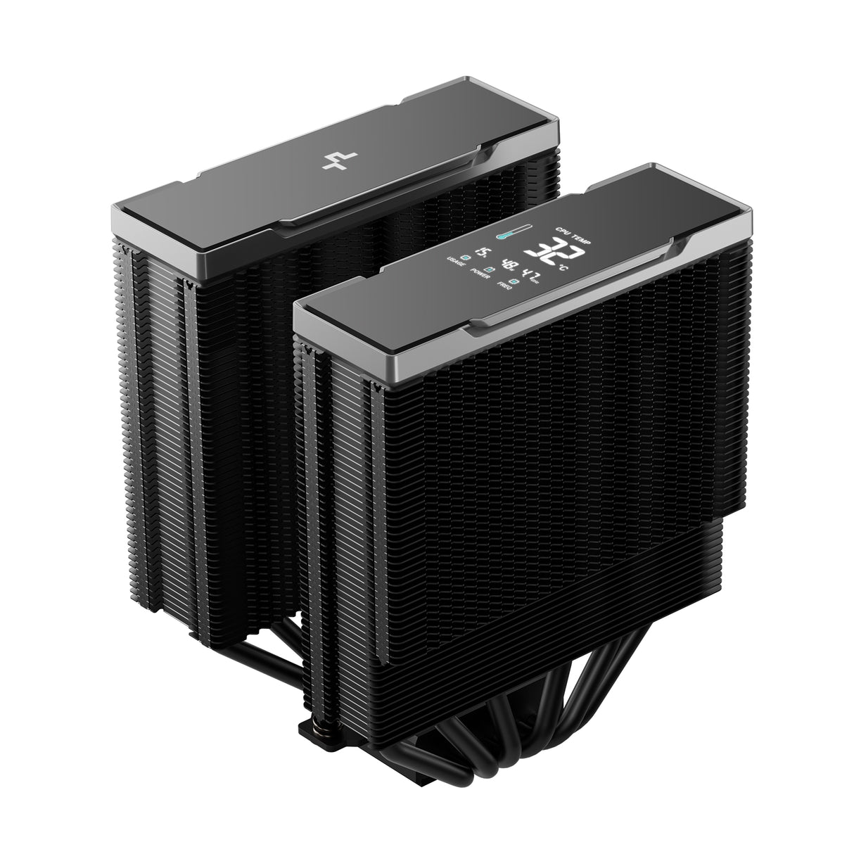DeepCool AK620 G2 DIGITAL NYX Dual Tower CPU Cooler, Black, 2 x 120mm Fan, 6 x advanced Copper Heatpipes, Intel/AMD