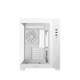 DeepCool CG330 3F ARGB Dual-Chamber Micro-ATX Tower Case, Tempered Glass Panels, 3 x 120mm ARGB Fans, USB 3.0, ITX/Micro-ATX, White