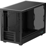 DeepCool CH260 Micro-ATX Case, High-Airflow Compact PC Case with Tempered Glass Panel, USB-C Port, Supports 360mm Radiator, ATX PSU, Black