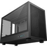 DeepCool CH260 Micro-ATX Case, High-Airflow Compact PC Case with Tempered Glass Panel, USB-C Port, Supports 360mm Radiator, ATX PSU, Black