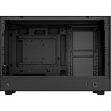 DeepCool CH260 Micro-ATX Case, High-Airflow Compact PC Case with Tempered Glass Panel, USB-C Port, Supports 360mm Radiator, ATX PSU, Black