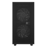 DeepCool CH360 Digital Gaming Case Black Mid Tower with Tempered Glass Side Window Panel, Advanced Cooling, USB 3.0/USB-C Ports, Pre-Installed Fans, Micro ATX/Mini-ITX